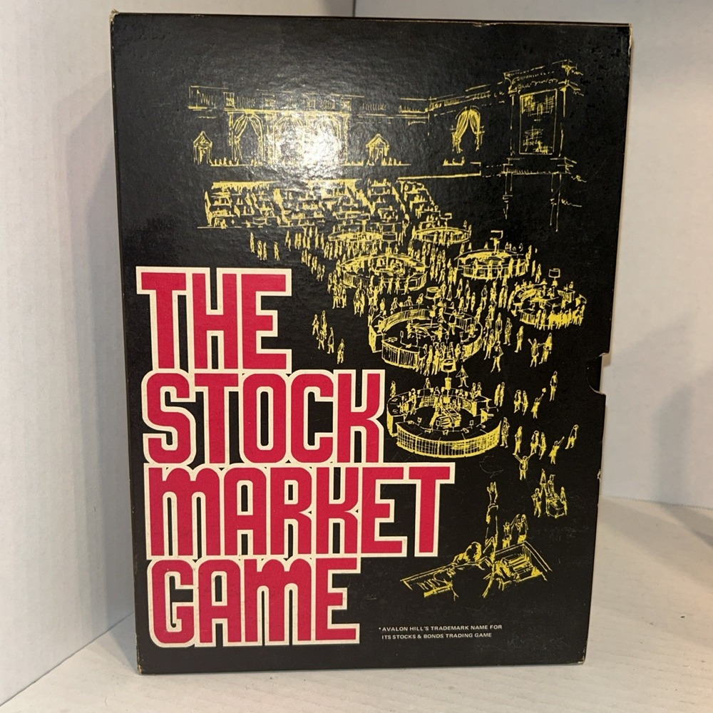 Vtg The Stock Market Game Avalon Hill‎ 1970 bookshelf finance Complete